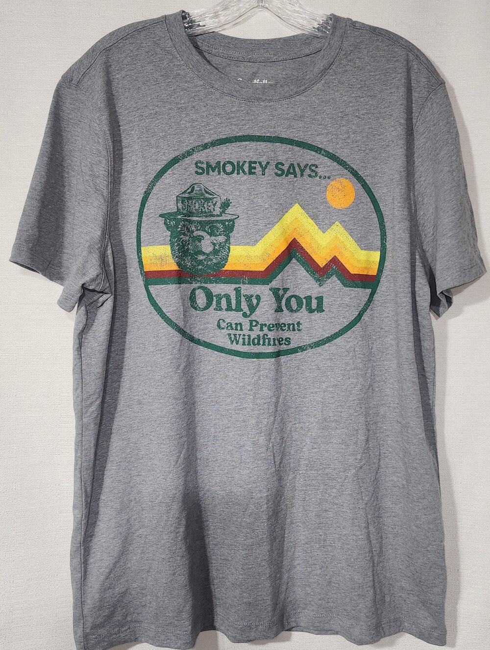 Smokey the bear Men's Large shirt